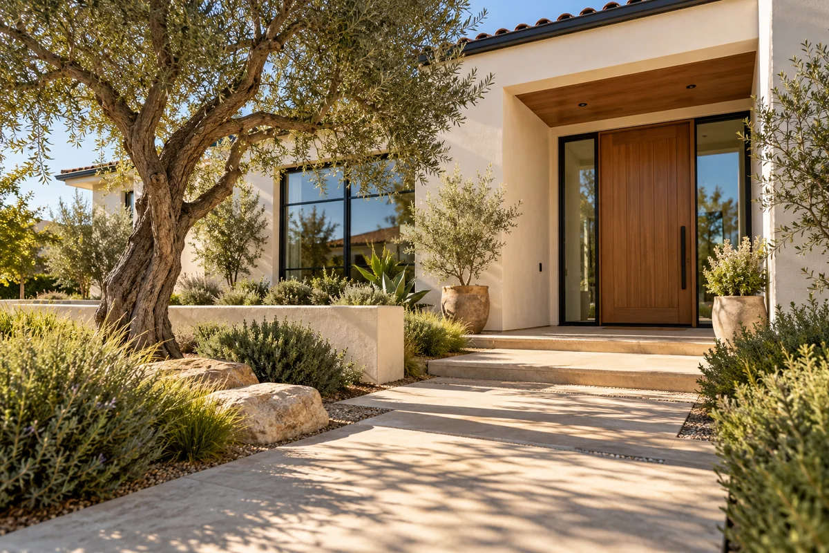 Contemporary California home exterior